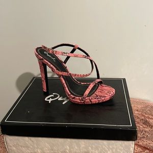 Pink Snake Skin Heel just waiting on you!